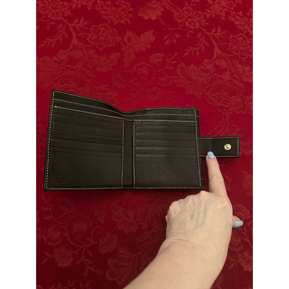 Gucci Black Leather Wallet with Sherry Line Red and Green Ribbon Stripe Chain - Picture 4 of 10